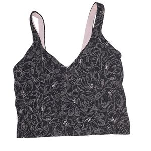 Lululemon Athletica Black and White Patterned Tank
